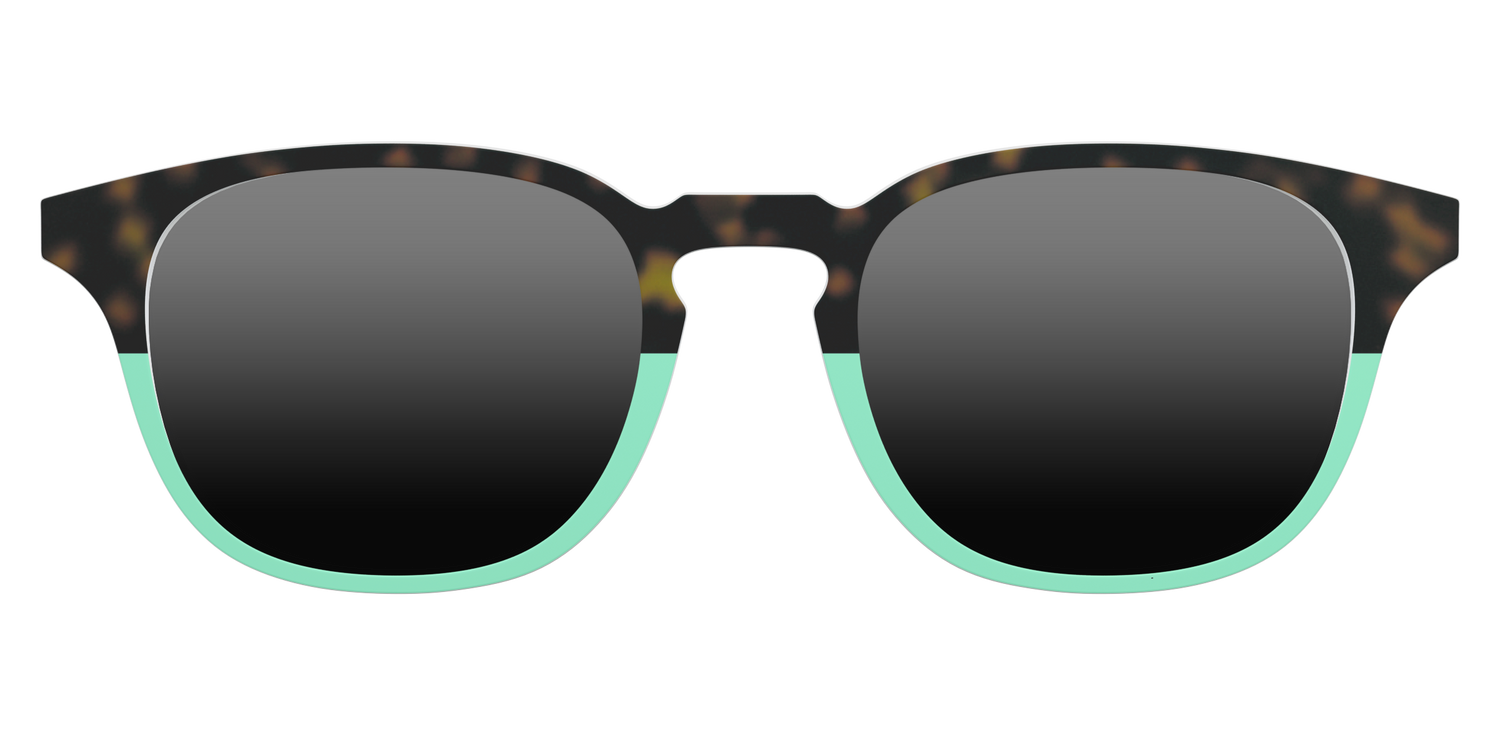 The Polarized Matcha Split Sun Top - Front Top Image - Pair Eyewear