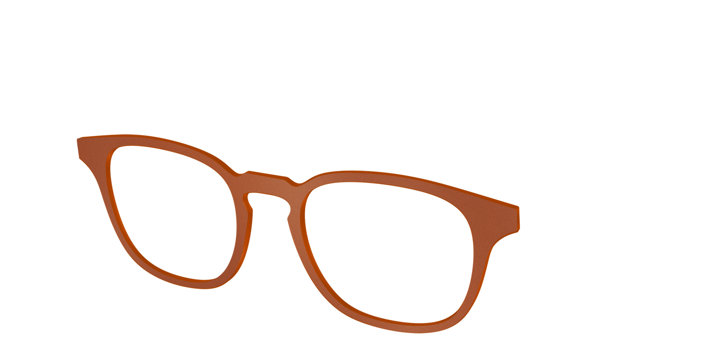 The Matte Sienna - Angle Top Image - Pair Eyewear