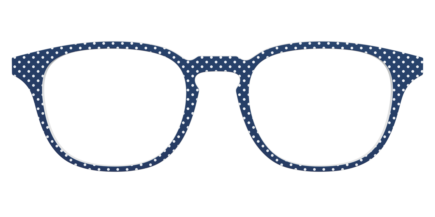 The Navy Pin Dot - Front Top Image - Pair Eyewear