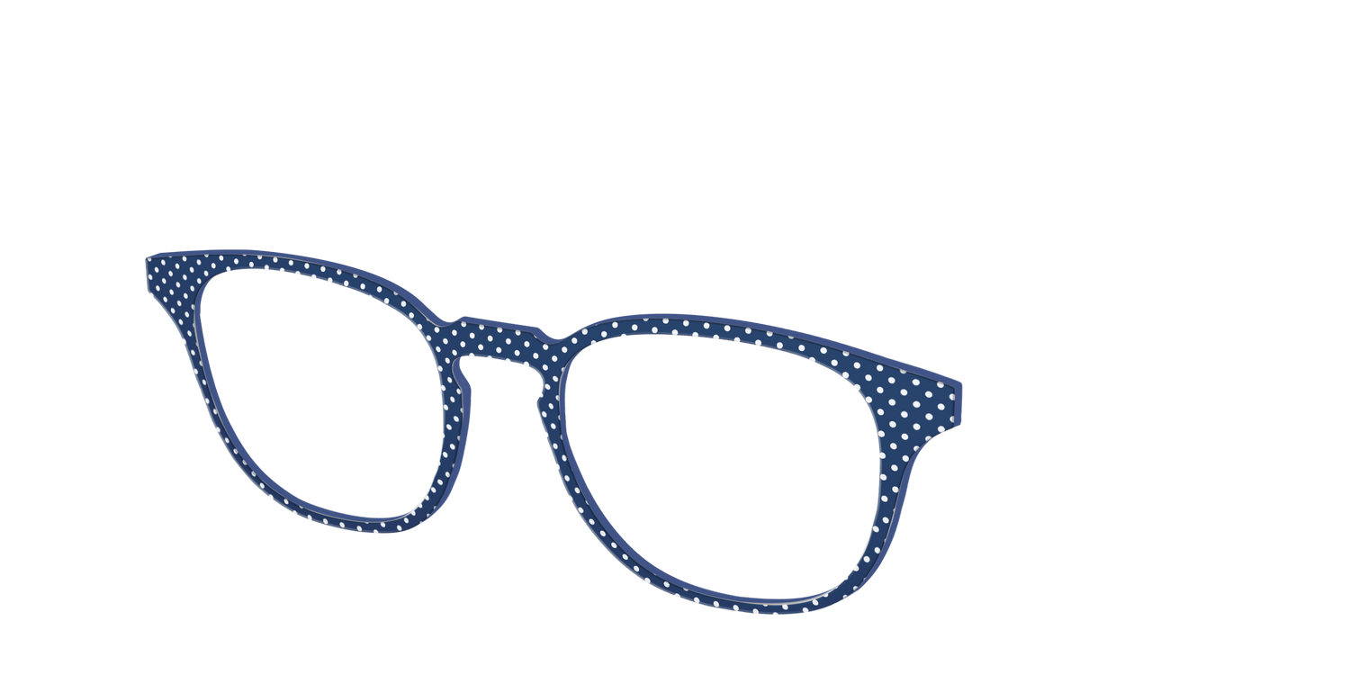 The Navy Pin Dot - Angle Top Image - Pair Eyewear