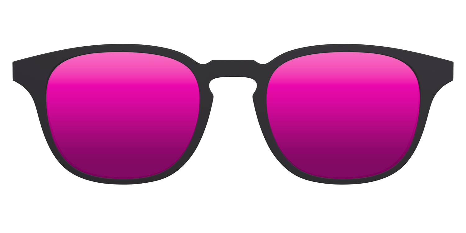 The Polarized Pink Reflective Sun Top - Front Top Image - Pair Eyewear