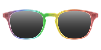The Polarized Rainbow Gradient Sun Top - Front Top Thumbnail - Pair Eyewear