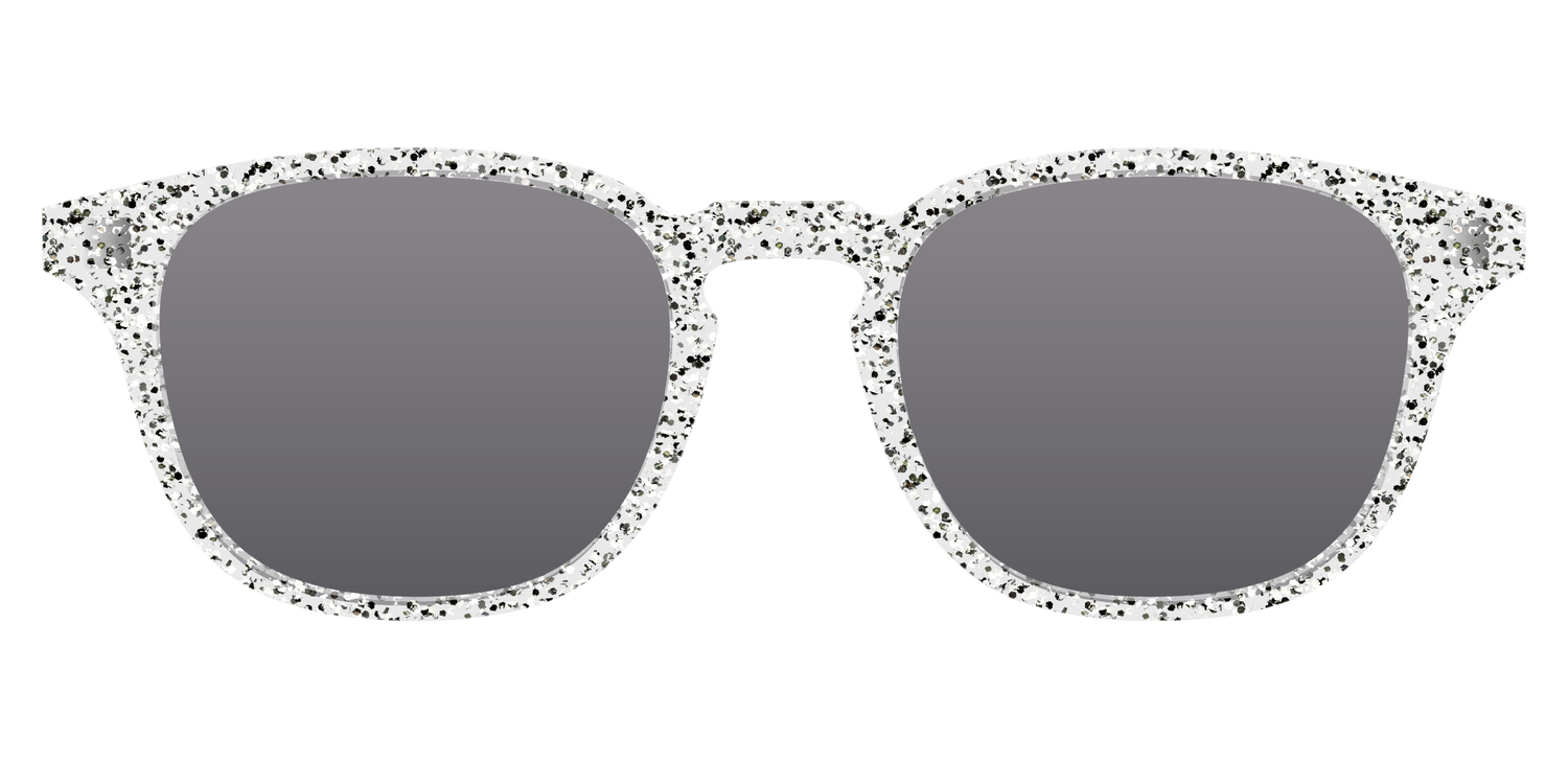 The Polarized Silver Sparkle Sun Top - Front Top Image - Pair Eyewear
