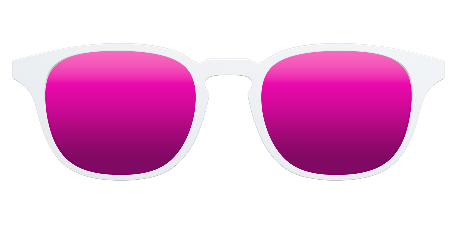 The Polarized White Sun Top - Front Top Image - Pair Eyewear