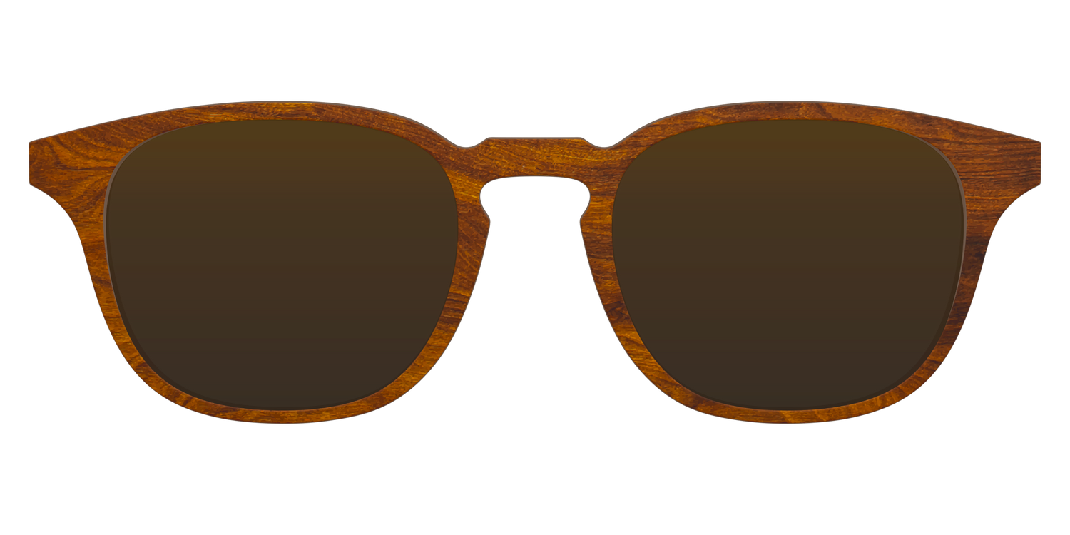 The Polarized Woodgrain Sun Top - Front Top Image - Pair Eyewear