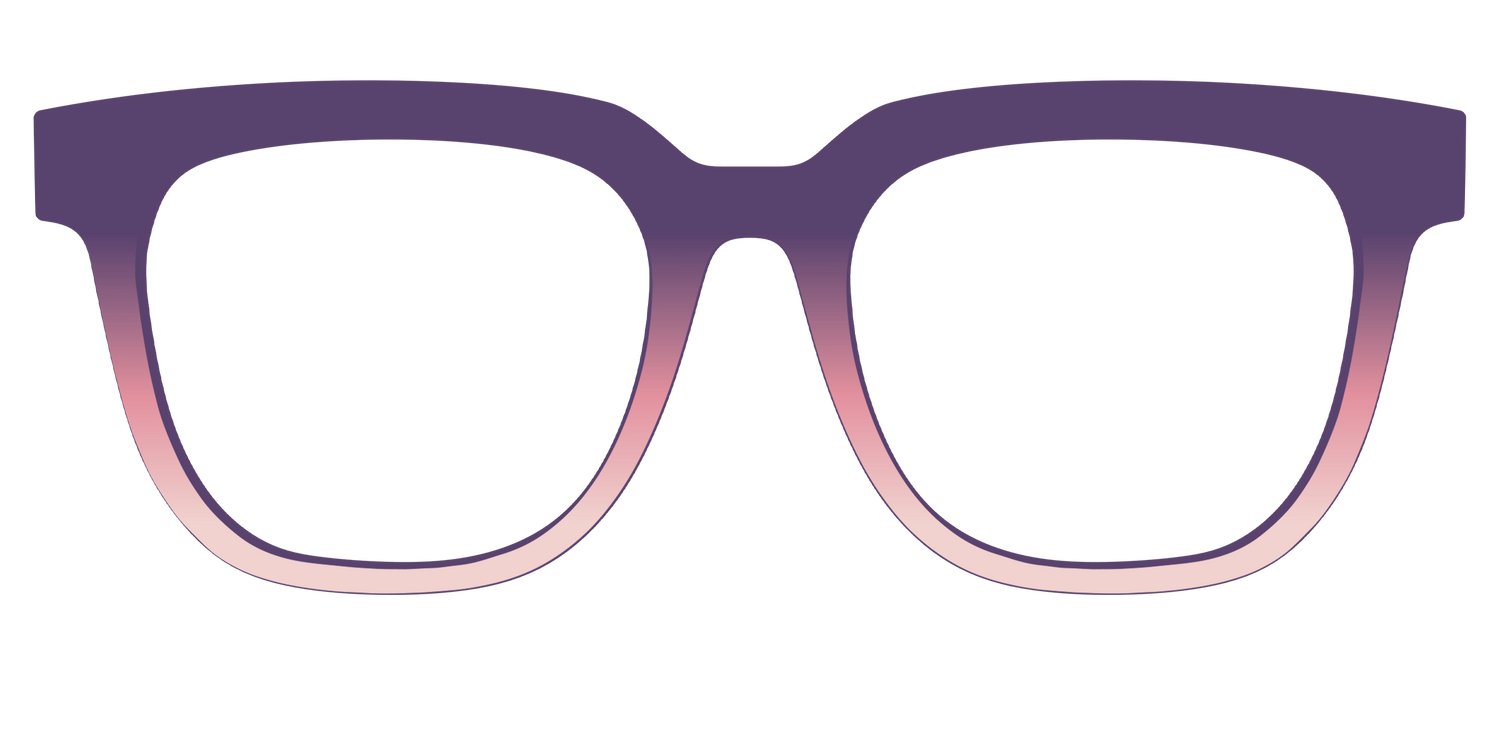 The Acai to Blush Gradient - Front Top Image - Pair Eyewear