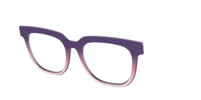 The Acai to Blush Gradient - Angle Top Thumbnail - Pair Eyewear