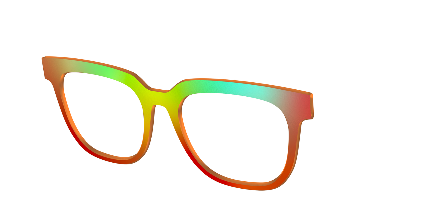 The Apricot Ombre - Angle Top Image - Pair Eyewear
