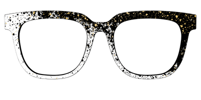 The Black & White Splatter - Front Top Thumbnail - Pair Eyewear