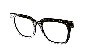 The Black & White Splatter - Angle Top Thumbnail - Pair Eyewear