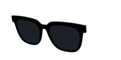 The Non-Polarized Black Sun Top - Angle Top Thumbnail - Pair Eyewear