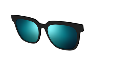 The Polarized Blue Reflective Sun Top - Angle Top Thumbnail - Pair Eyewear