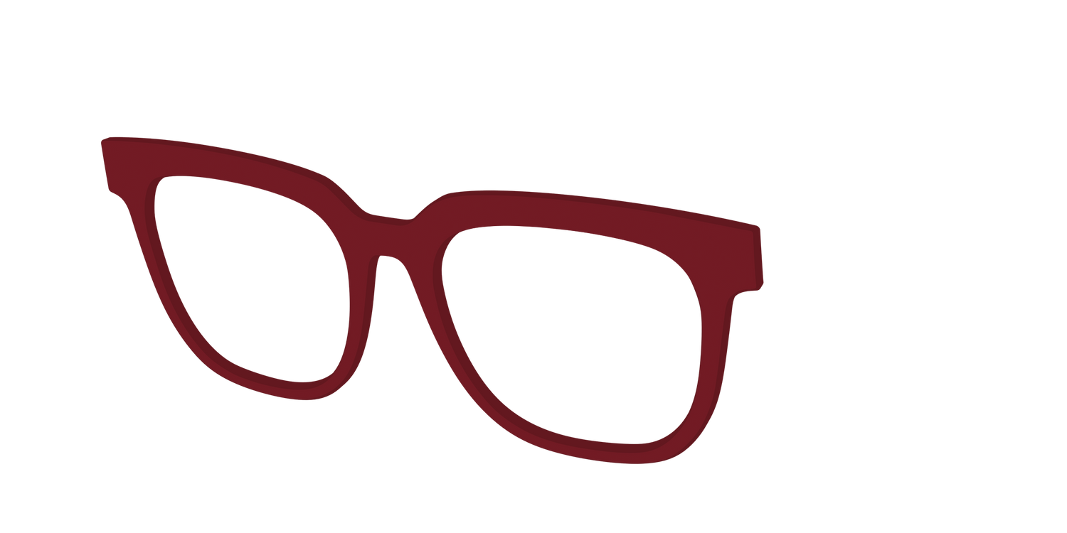 The Burgundy - Angle Top Image - Pair Eyewear
