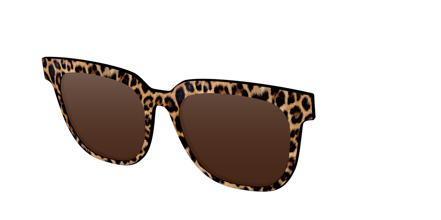 The Polarized Cheetah Spots Sun Top - Angle Top Image - Pair Eyewear