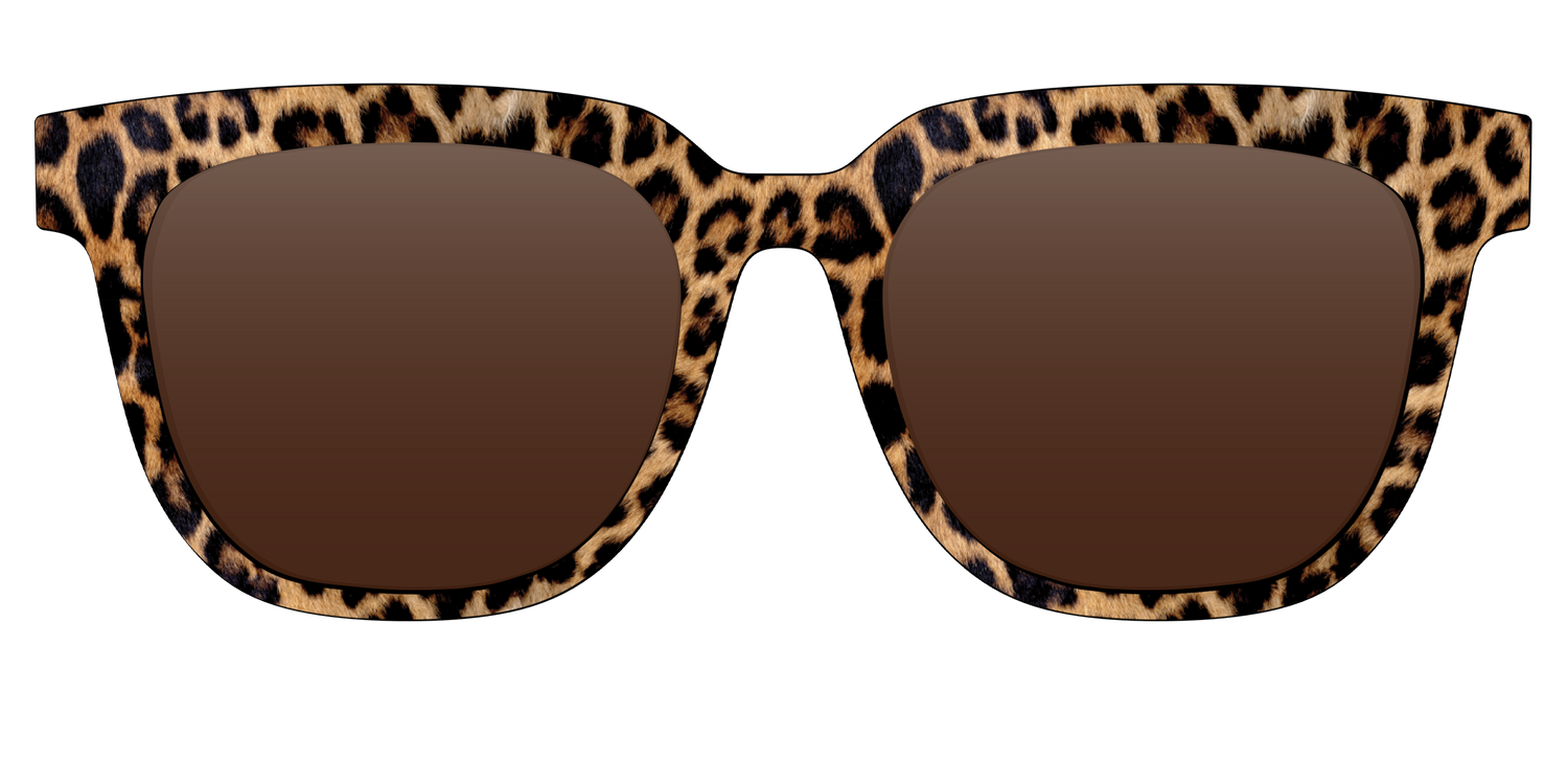 The Polarized Cheetah Spots Sun Top - Front Top Image - Pair Eyewear