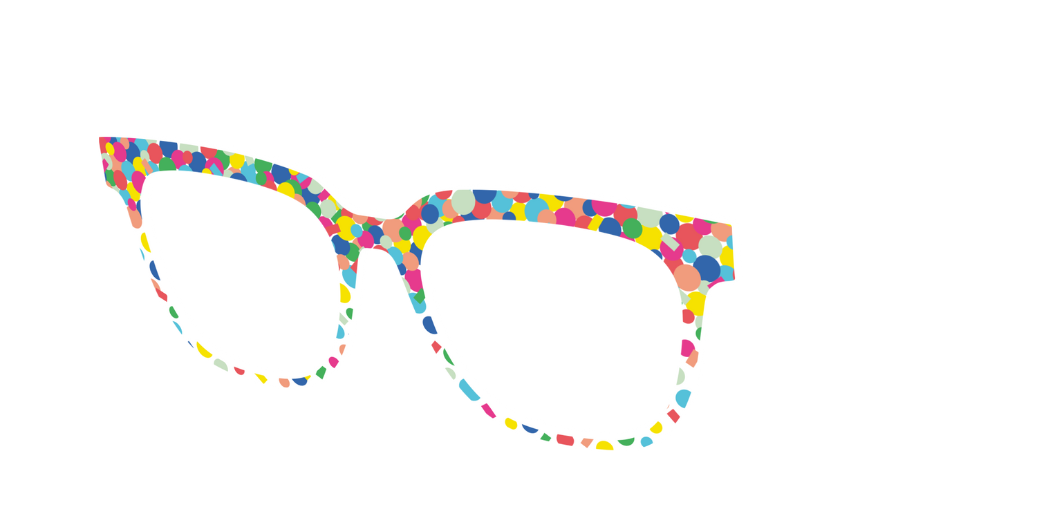 The Confetti - Angle Top Image - Pair Eyewear