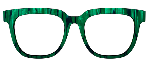 The Emerald Moire Stripes - Pair Eyewear