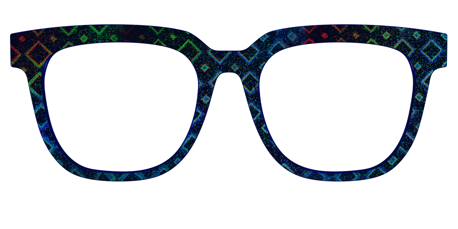 The Holographic Diamonds - Front Top Image - Pair Eyewear
