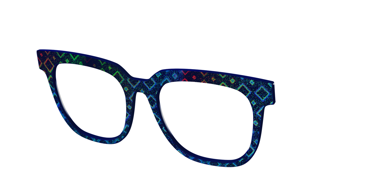 The Holographic Diamonds - Angle Top Image - Pair Eyewear