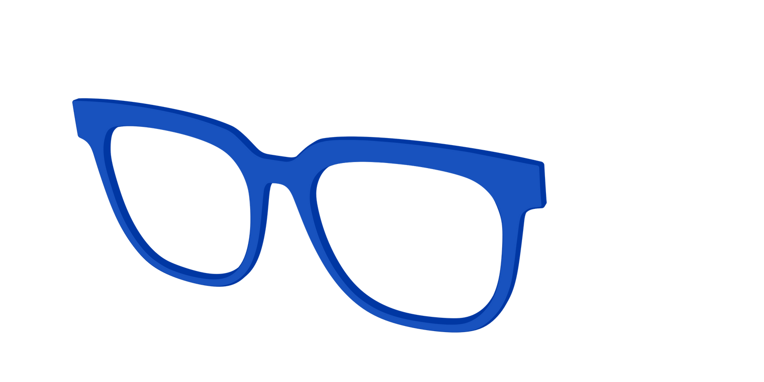 The Indigo - Angle Top Image - Pair Eyewear