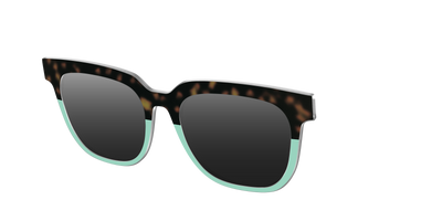 The Polarized Matcha Split Sun Top - Angle Top Thumbnail - Pair Eyewear