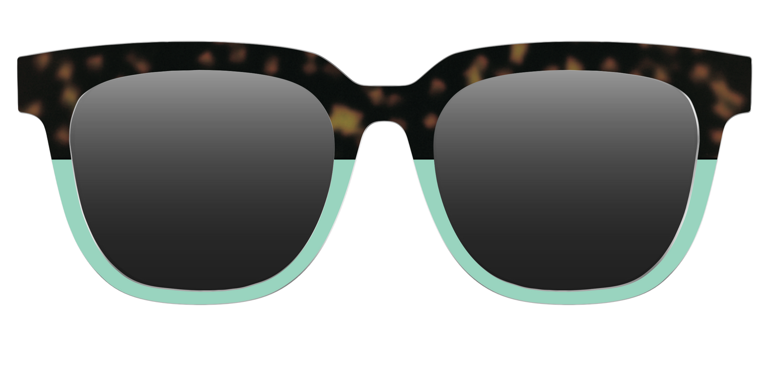 The Polarized Matcha Split Sun Top - Front Top Image - Pair Eyewear