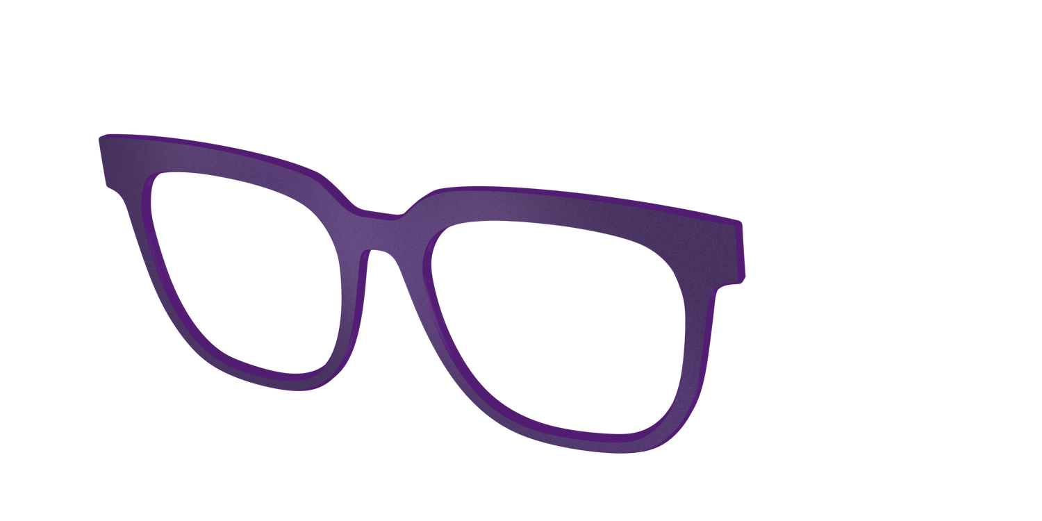 The Matte Eggplant - Angle Top Image - Pair Eyewear