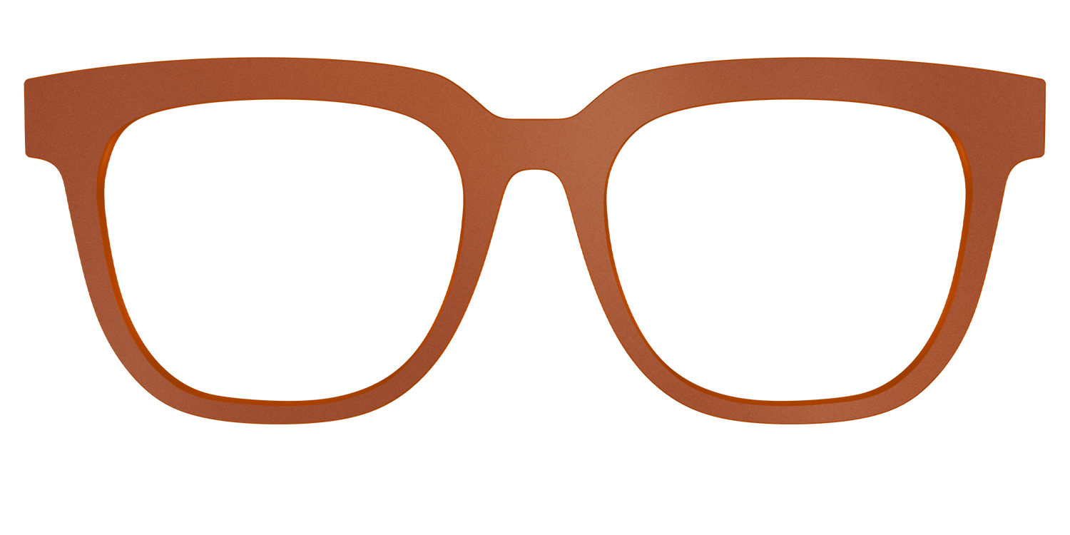 The Matte Sienna - Front Top Image - Pair Eyewear