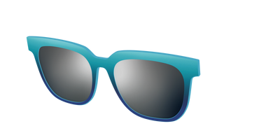 The Polarized Ocean Blue Sun Top - Angle Top Thumbnail - Pair Eyewear