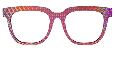 The Pink Holographic Spheres - Front Top Thumbnail - Pair Eyewear