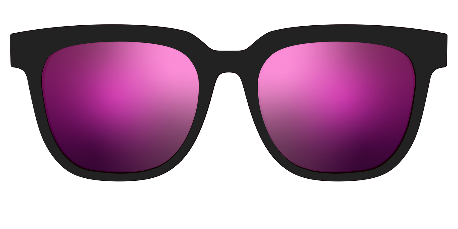 The Polarized Pink Reflective Sun Top - Front Top Image - Pair Eyewear