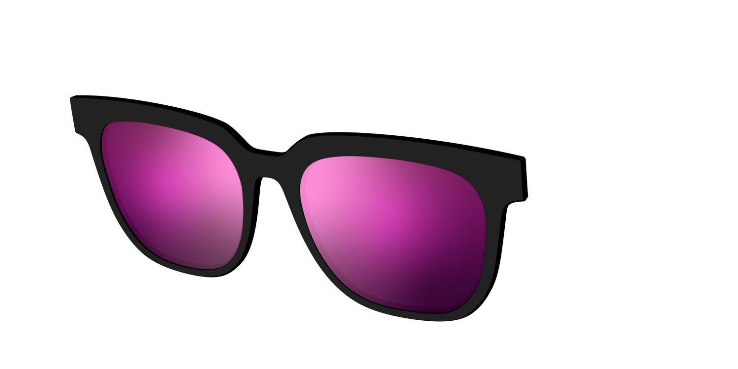 The Polarized Pink Reflective Sun Top - Angle Top Image - Pair Eyewear