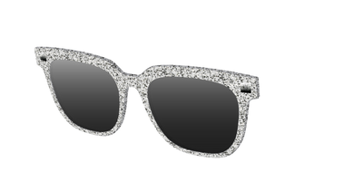 The Polarized Silver Sparkle Sun Top - Angle Top Thumbnail - Pair Eyewear