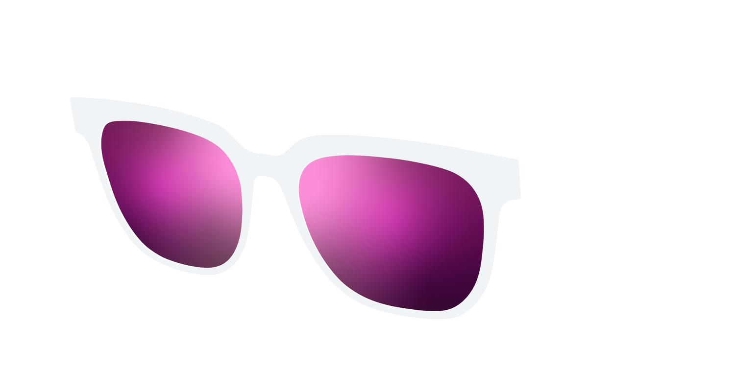 The Polarized White Sun Top - Angle Top Image - Pair Eyewear