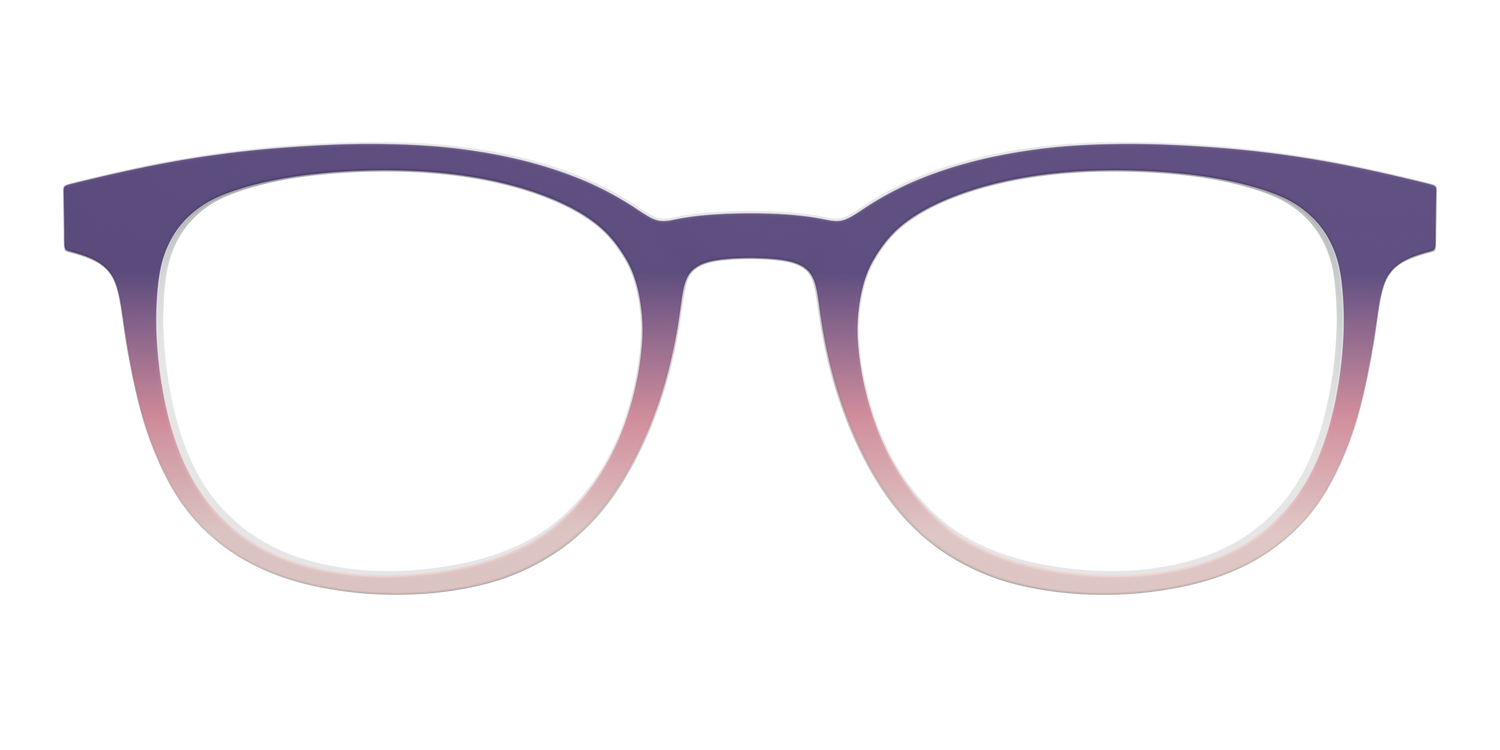 The Acai to Blush Gradient - Front Top Image - Pair Eyewear