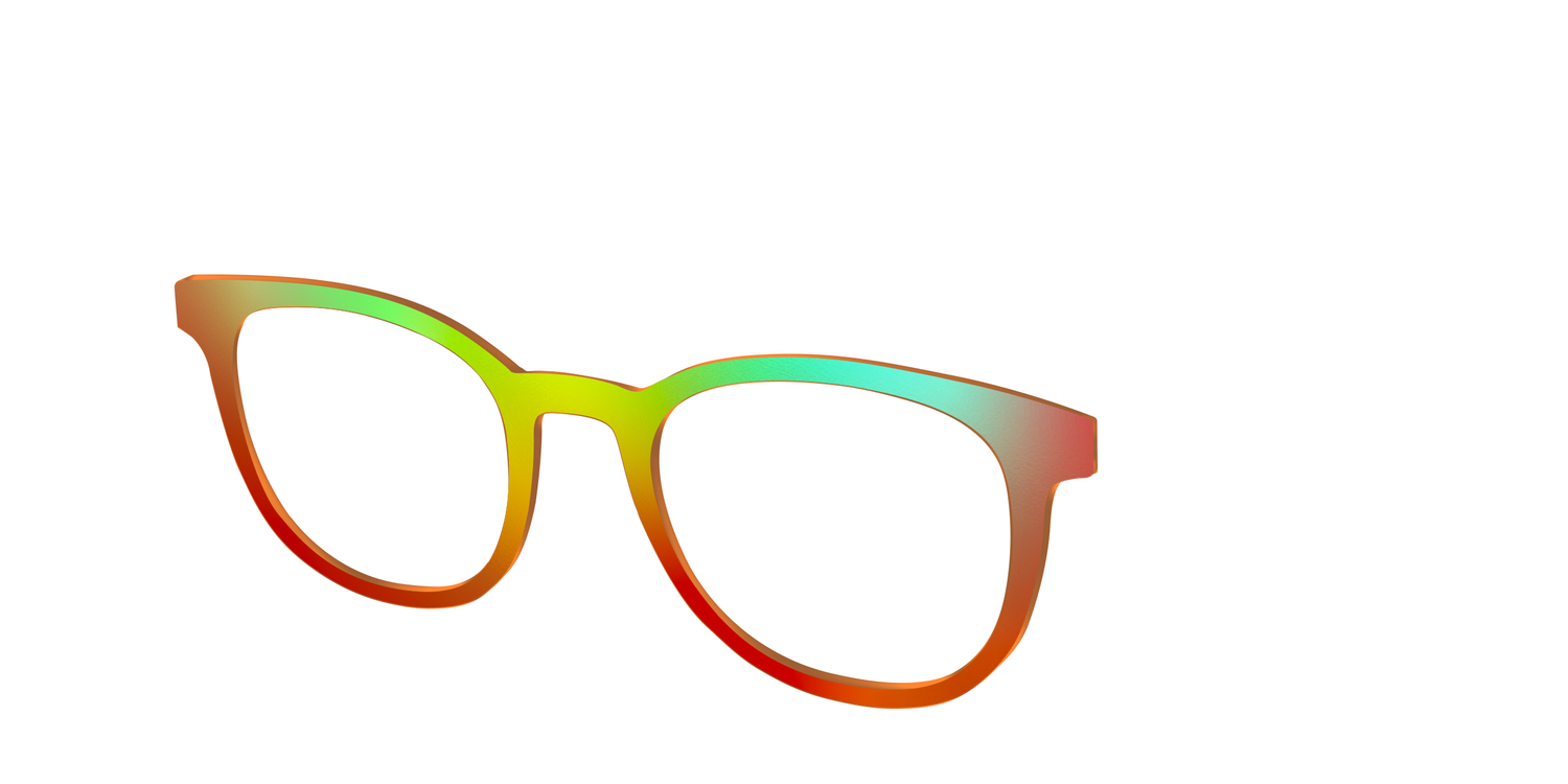 The Apricot Ombre - Angle Top Image - Pair Eyewear