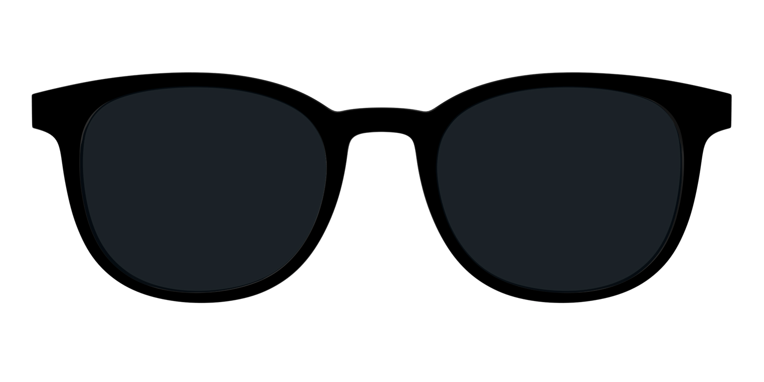 The Non-Polarized Black Sun Top - Front Top Image - Pair Eyewear