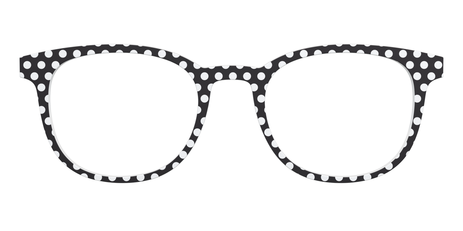 The Black Polka Dots - Front Top Image - Pair Eyewear
