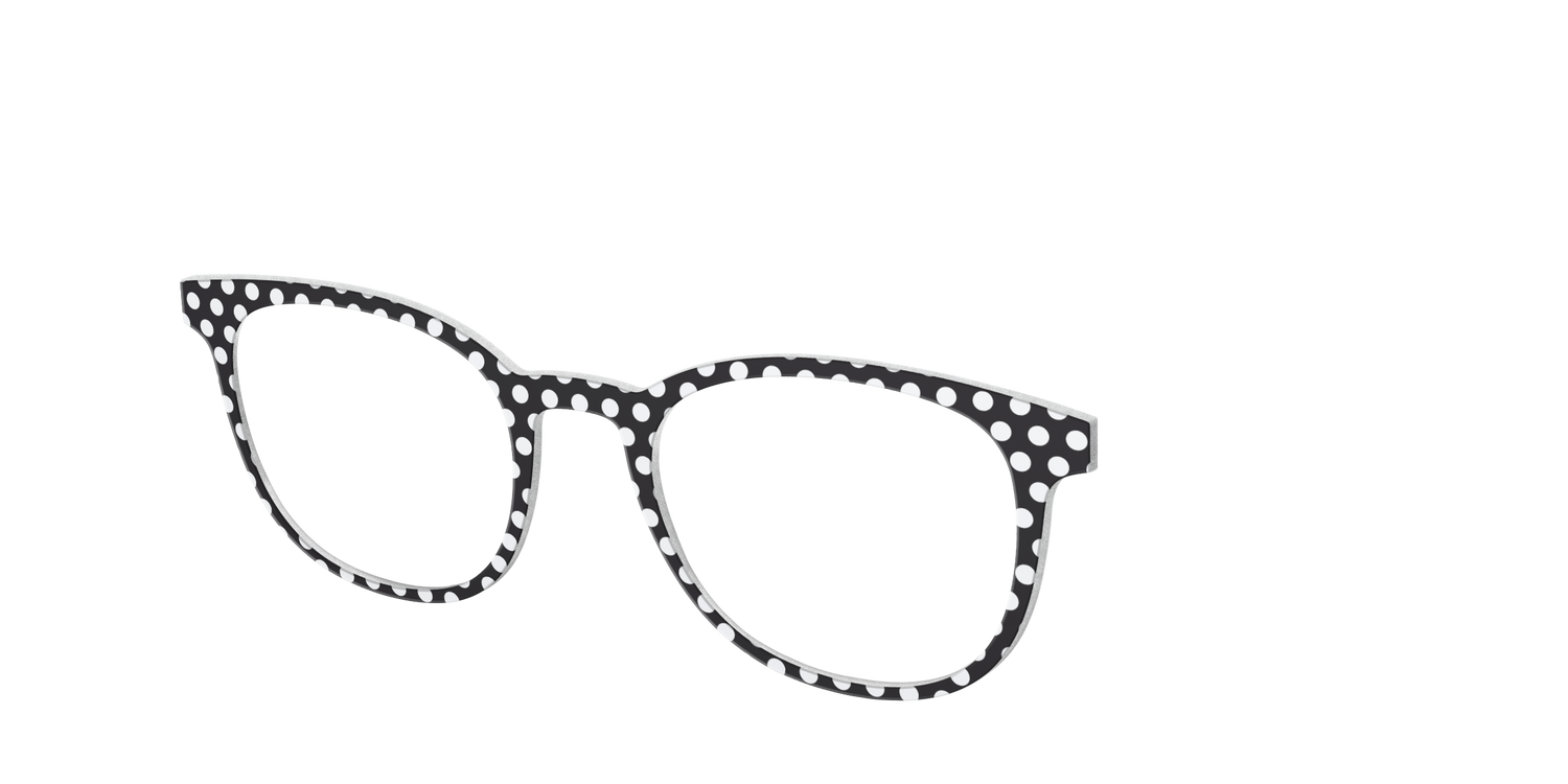 The Black Polka Dots - Angle Top Image - Pair Eyewear
