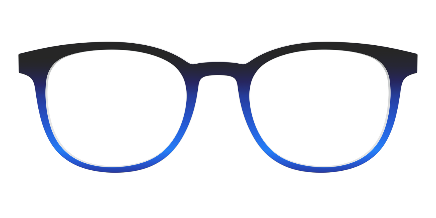 The Black to Blueberry Gradient - Front Top Image - Pair Eyewear