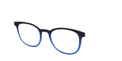The Black to Blueberry Gradient - Angle Top Thumbnail - Pair Eyewear