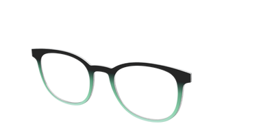 The Black to Spearmint Gradient - Angle Top Thumbnail - Pair Eyewear