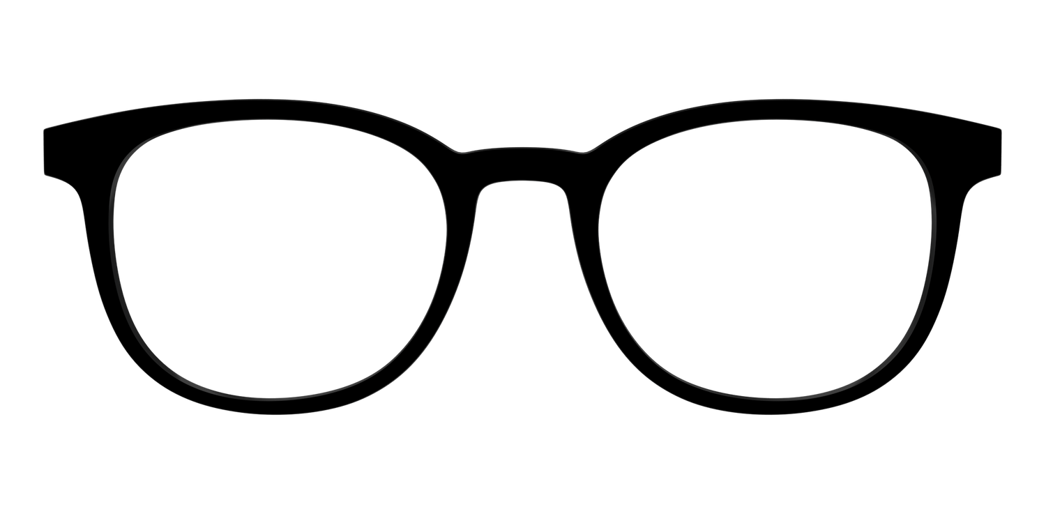 The Black - Front Top Image - Pair Eyewear
