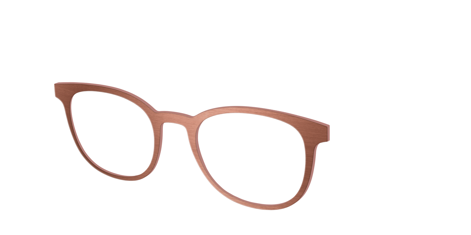 The Brushed Champagne - Angle Top Image - Pair Eyewear