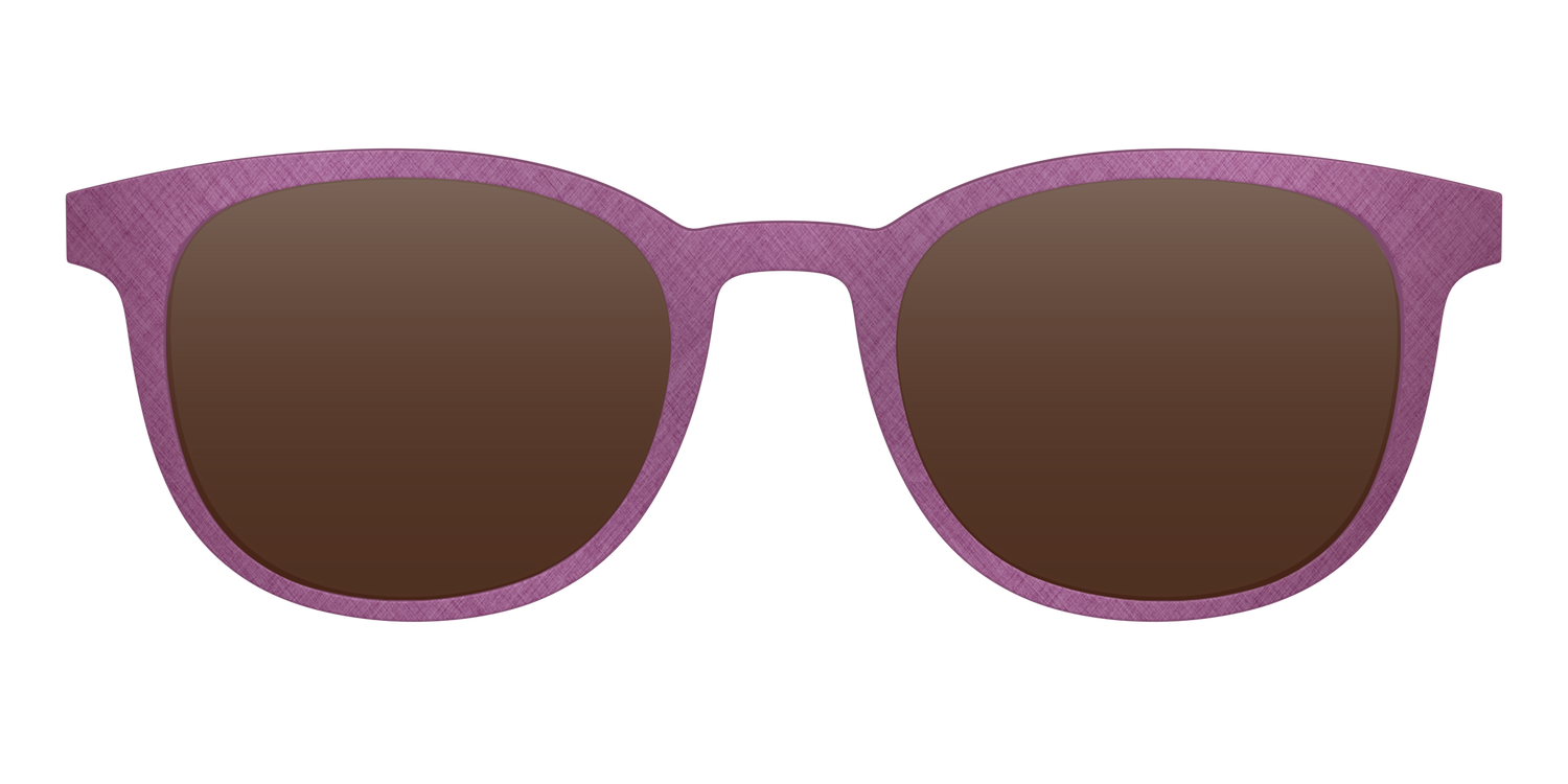 The Polarized Brushed Rose Sun Top - Front Top Image - Pair Eyewear