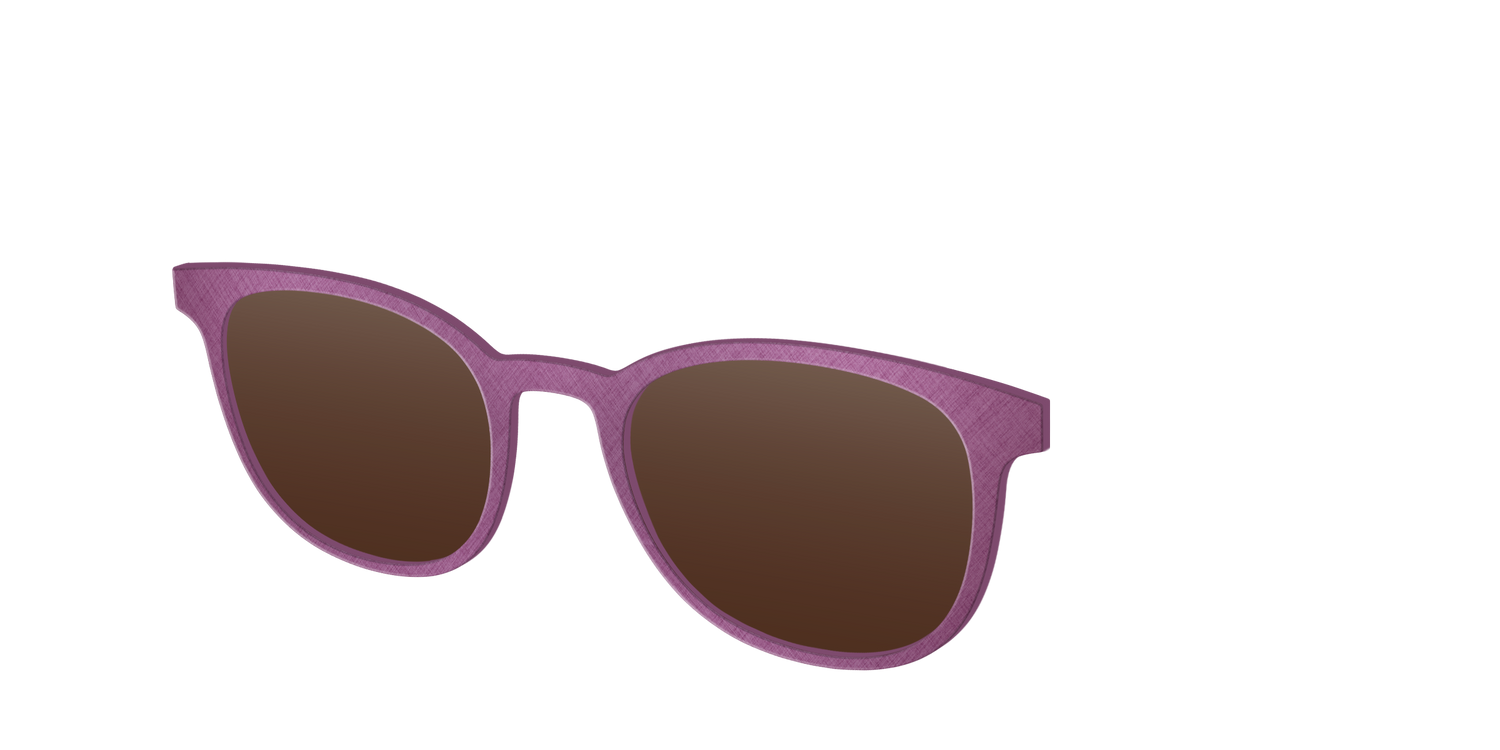 The Polarized Brushed Rose Sun Top - Angle Top Image - Pair Eyewear