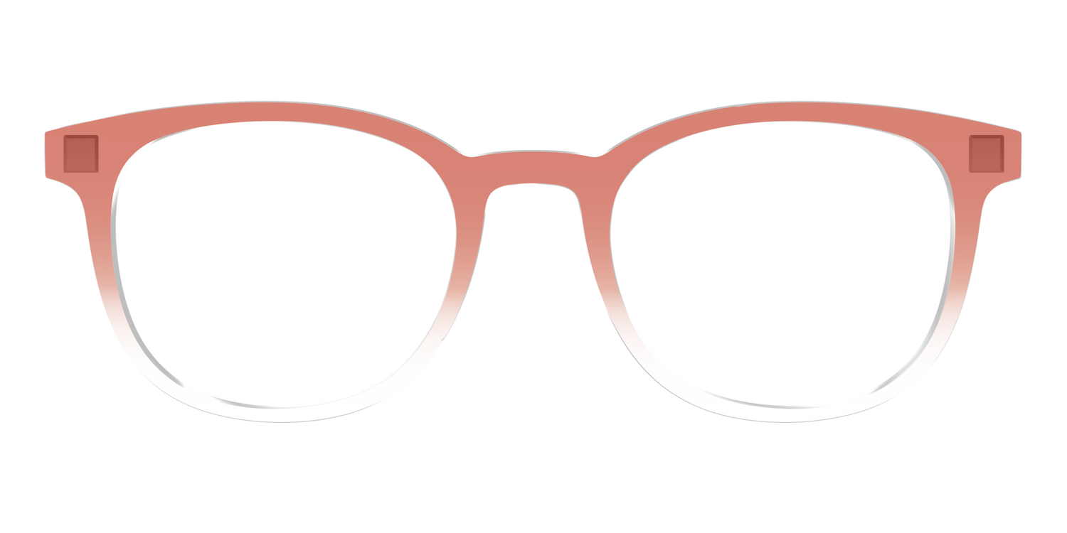 The Burnt Orange Gradient Crystal - Front Top Image - Pair Eyewear