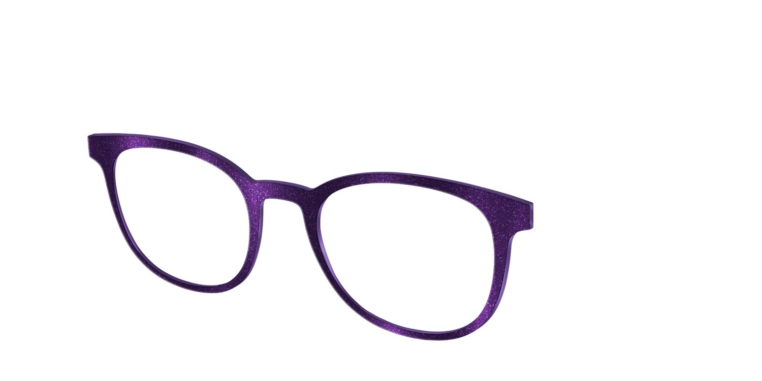 The Deep Purple Shimmer - Angle Top Image - Pair Eyewear