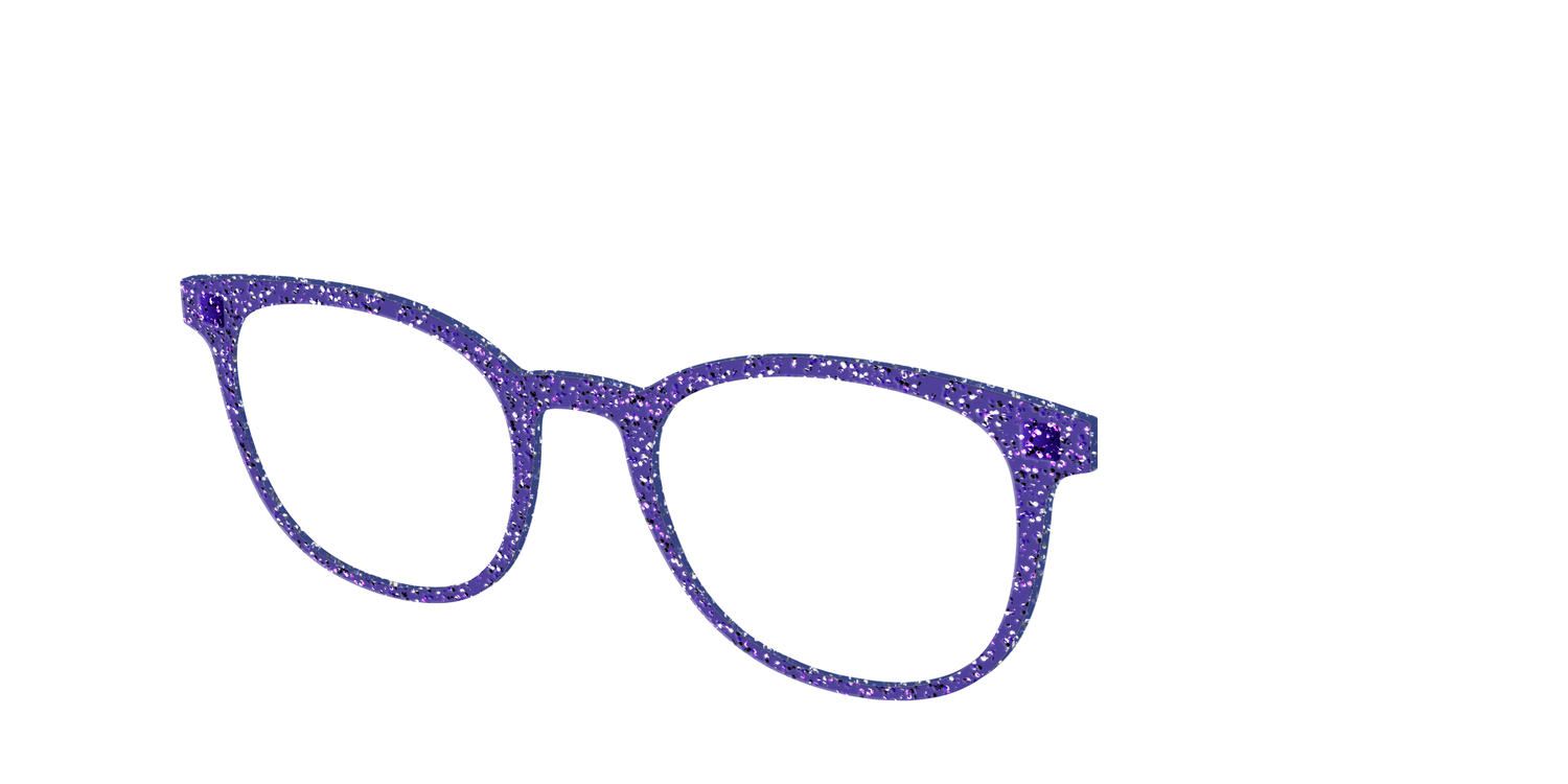 The Electric Purple Sparkle - Angle Top Image - Pair Eyewear
