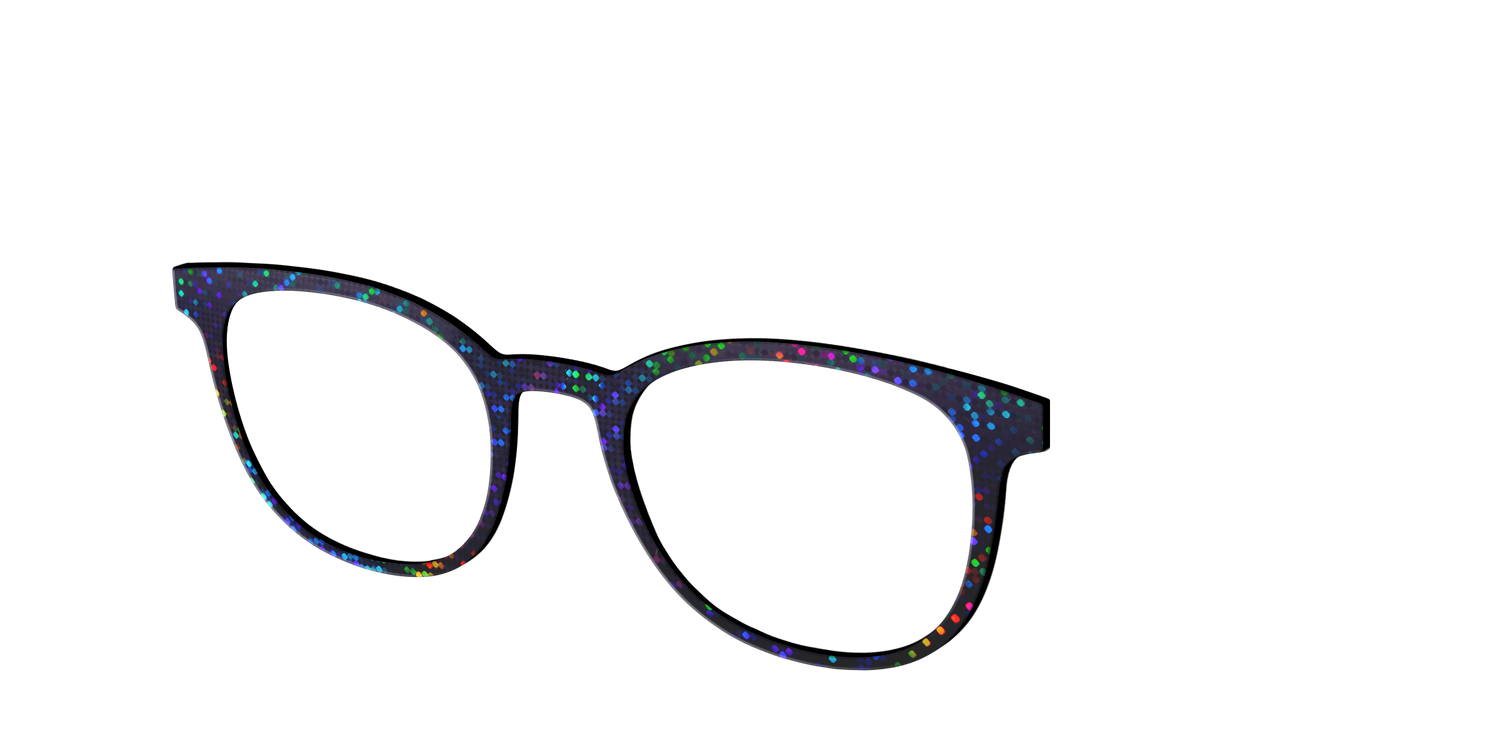 The Holographic Dots - Angle Top Image - Pair Eyewear